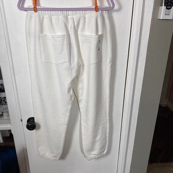 The Upside “Major” White Cotton Drawstring Track Pants Size S NWT - Picture 5 of 8